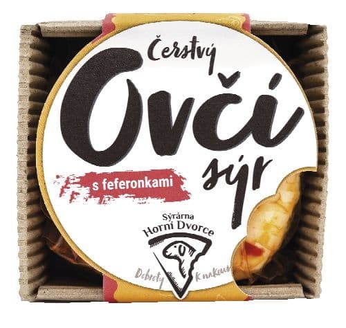 Čerstvý ovčí sýr s feferonkami Statek Horní Dvorce