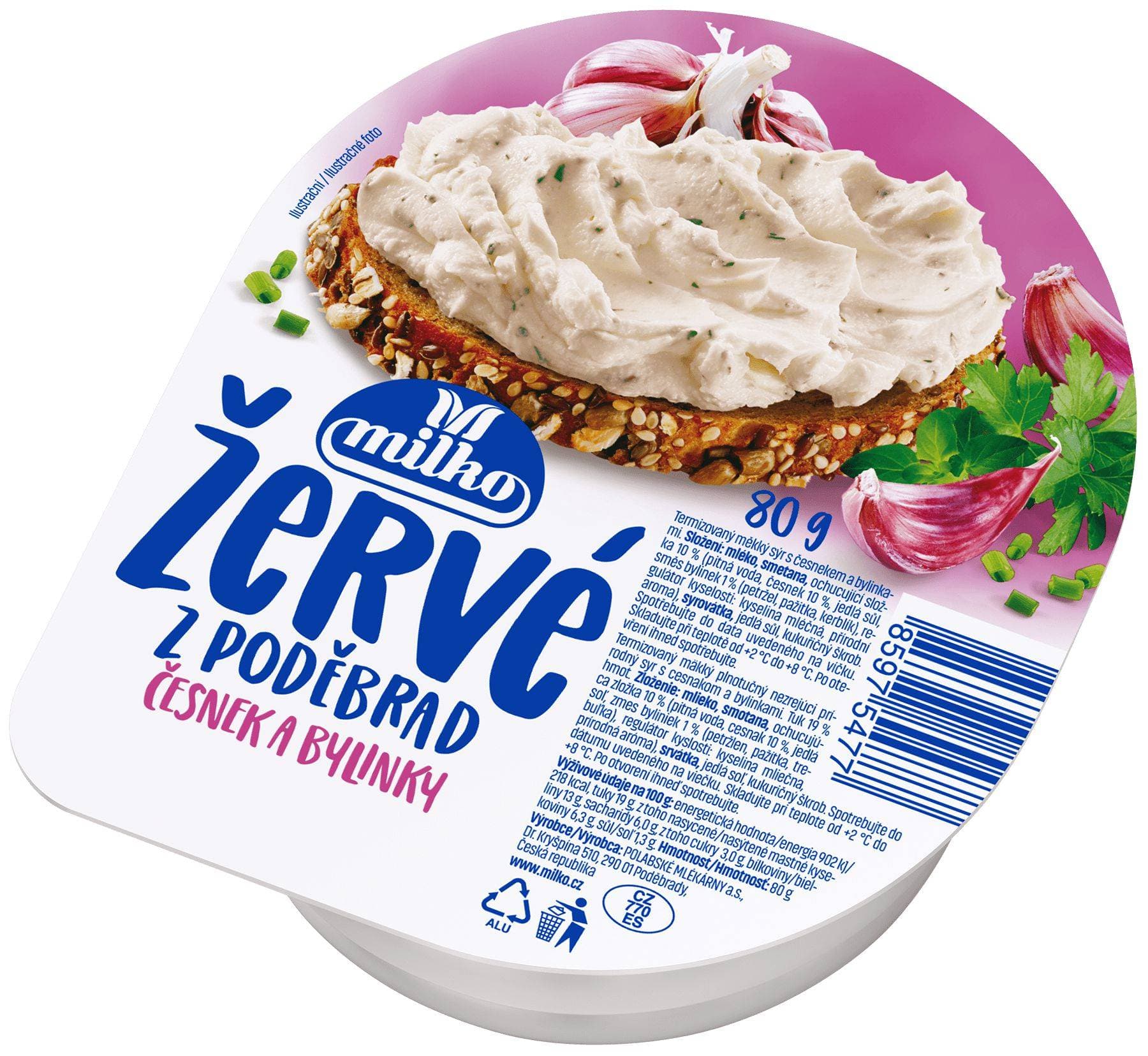Milko Žervé česnek a bylinky