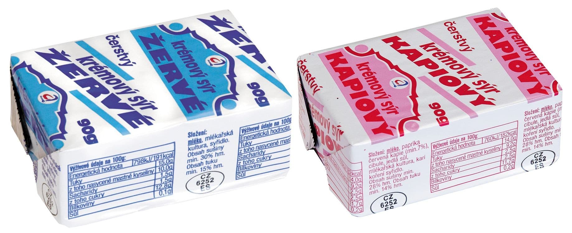 Kromilk Čerstvý krémový sýr žervé různé příchutě 90 g