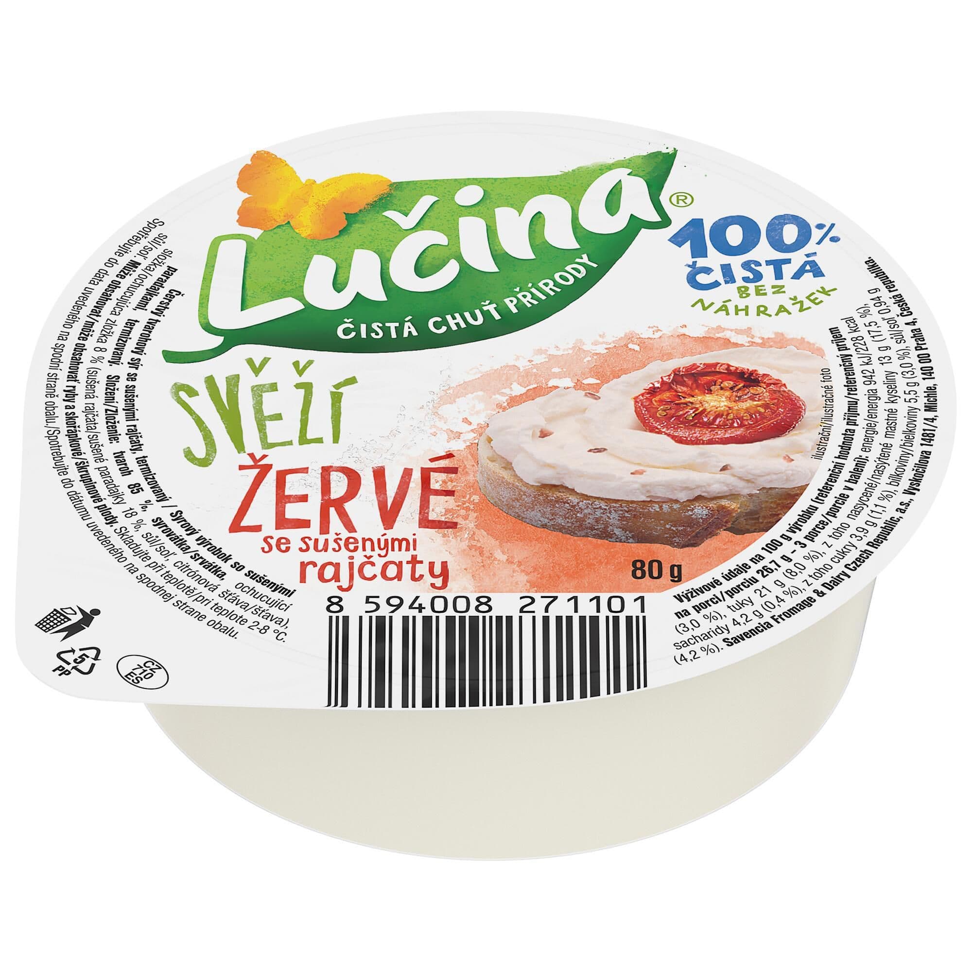 Lučina Svěží Žervé se sušenými rajčaty 80g