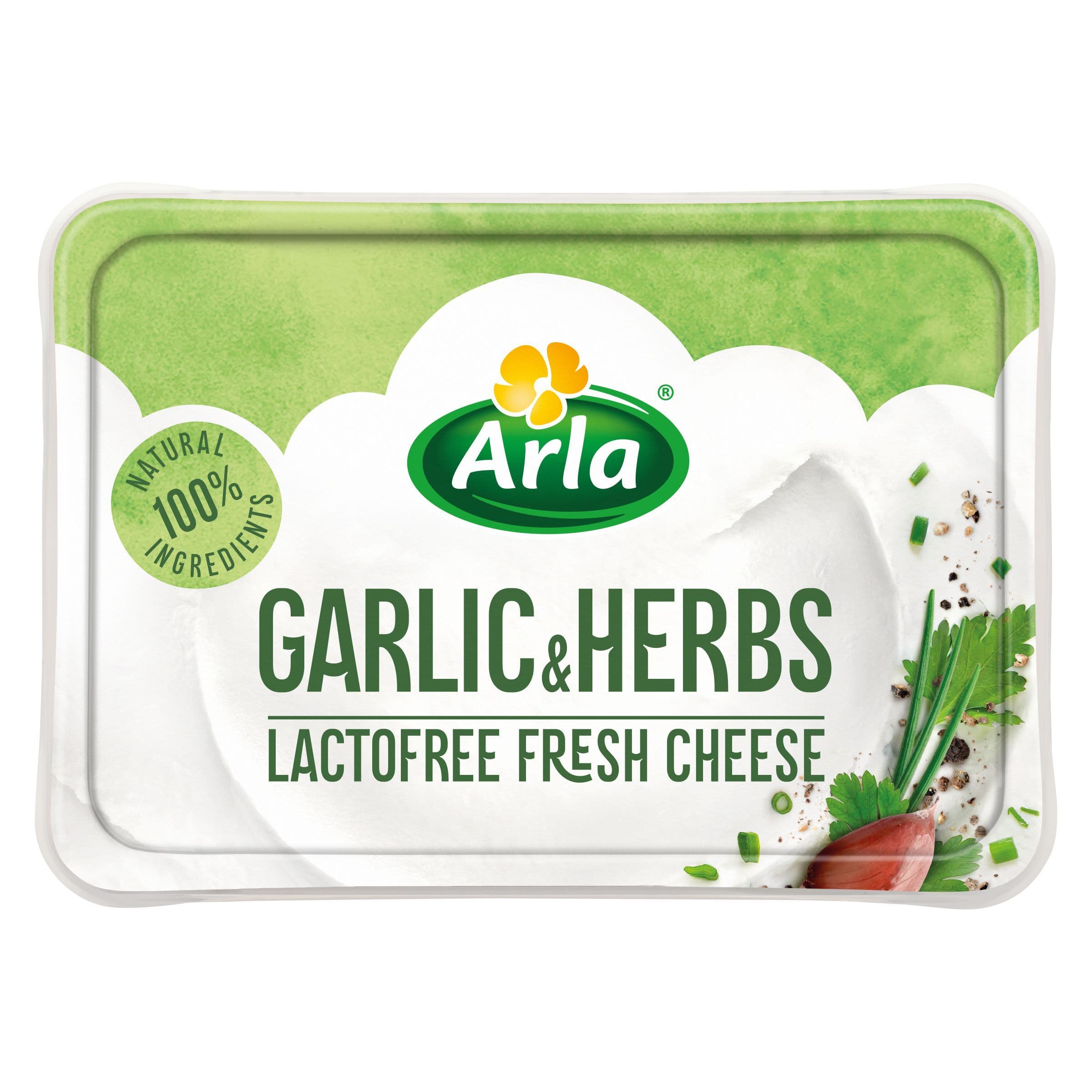 Arla smetanový sýr česnek a bylinky bez laktózy 200 g