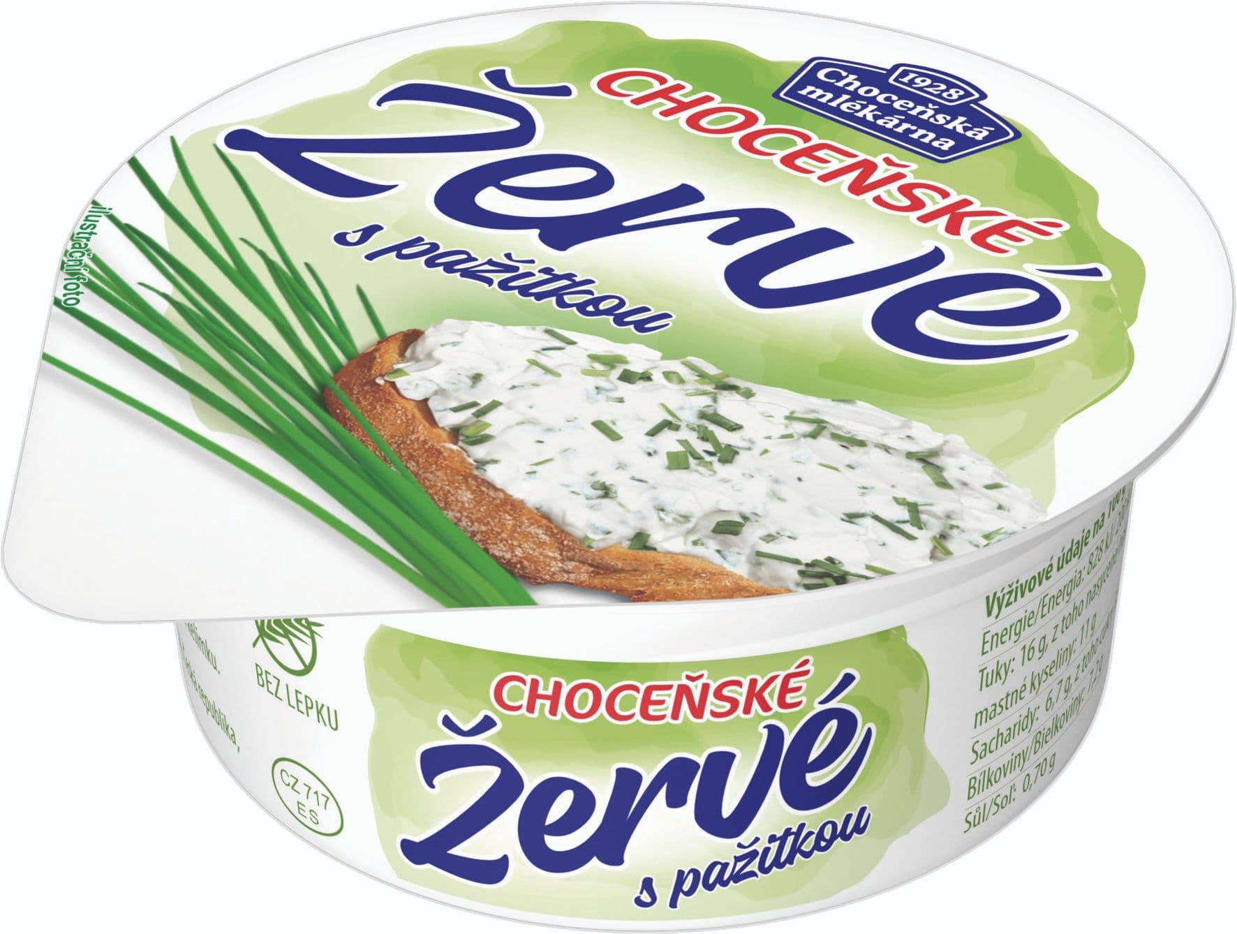 Choceňská mlékárna Žervé s pažitkou 80g
