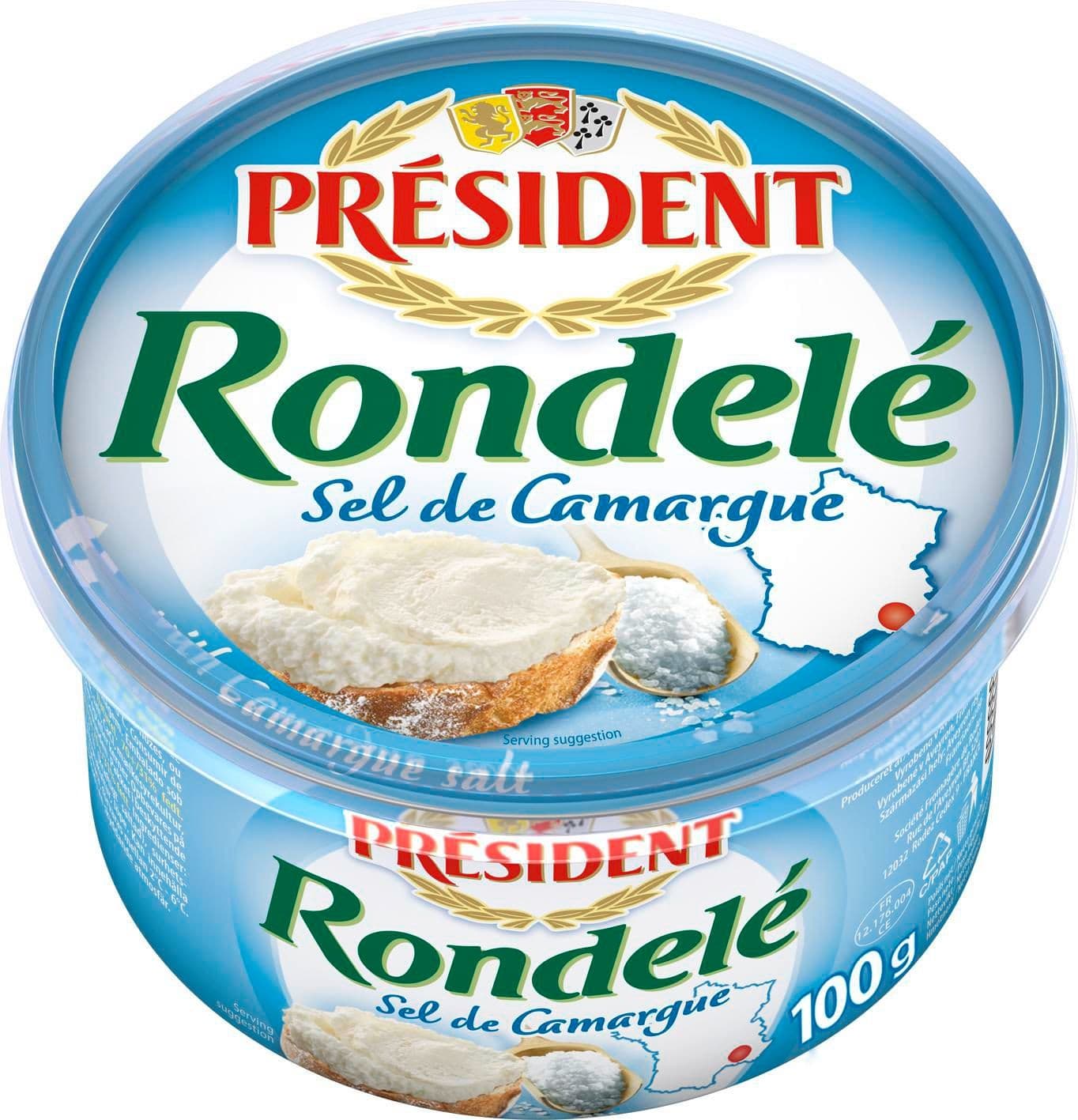 PRÉSIDENT Rondelé se solí 100g