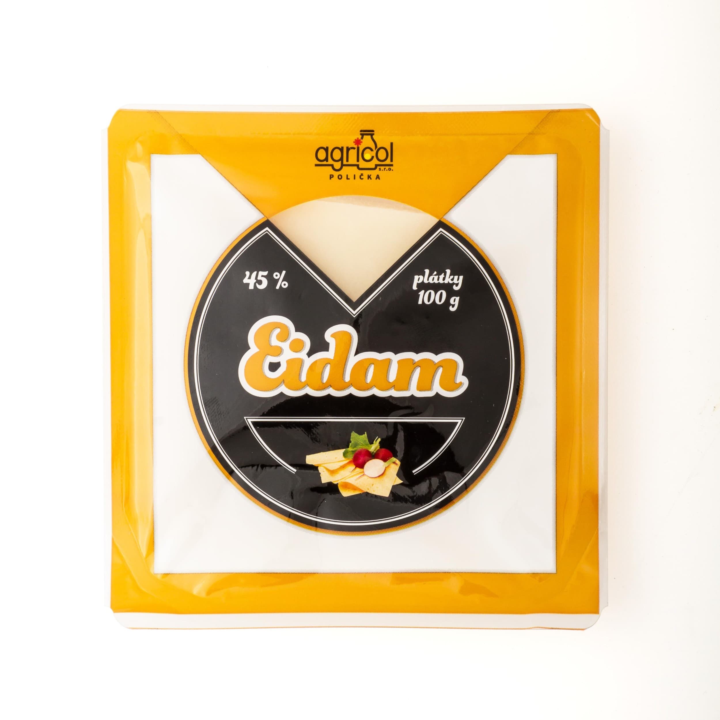 Agricol Eidam 45% plátky 100g