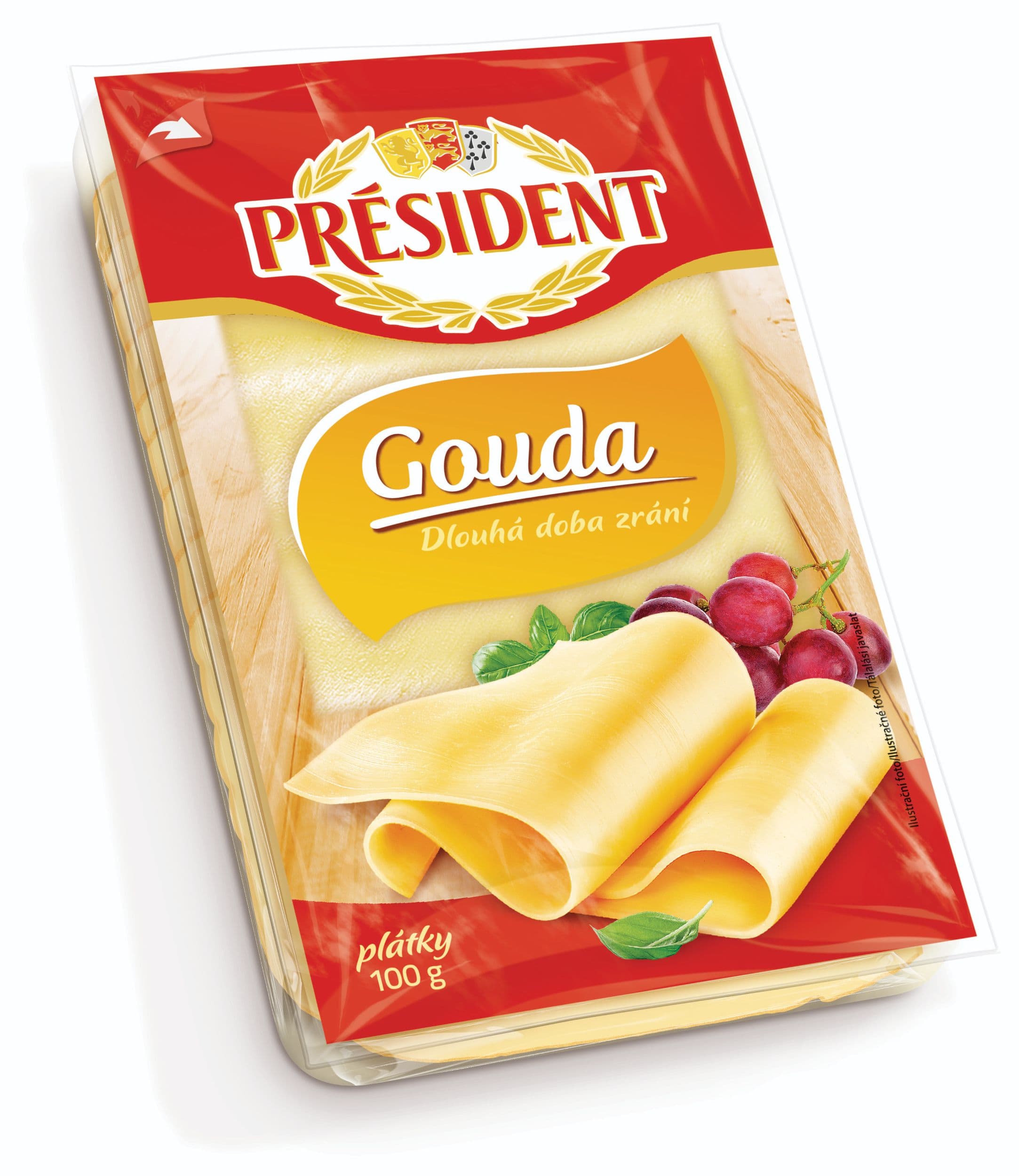Président Gouda plátky 100 g