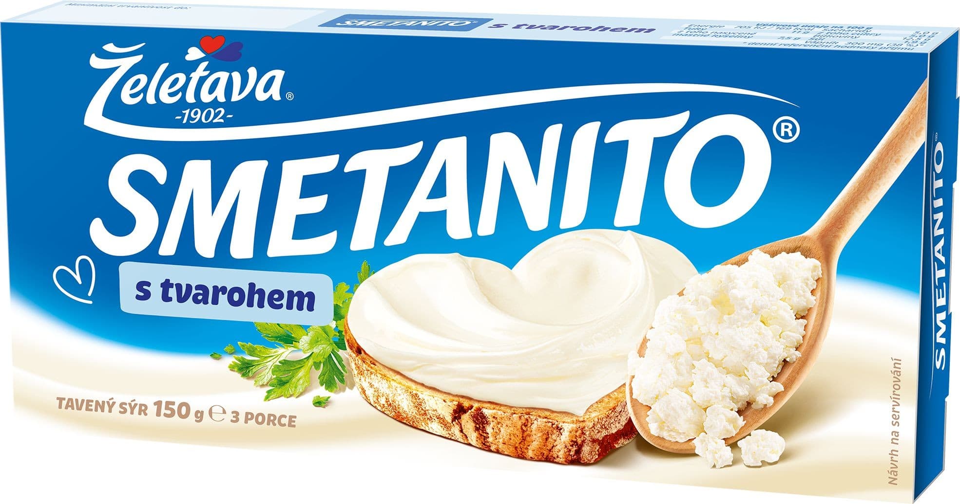 Želetava Smetanito s tvarohem 3ks 150 g