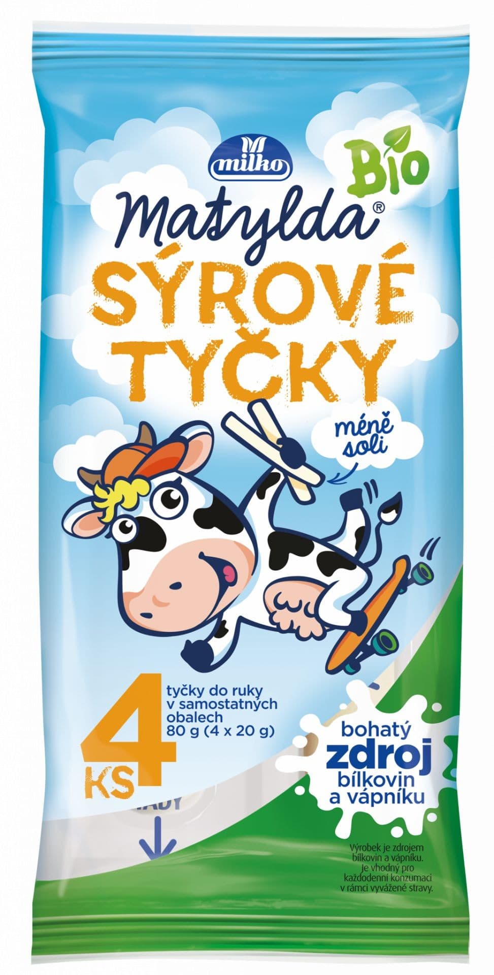 Matylda BIO sýrové tyčky pařené 80g