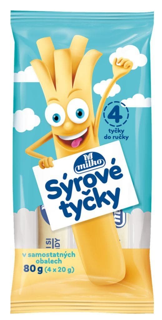 Milko sýrové tyčky pařené 80g