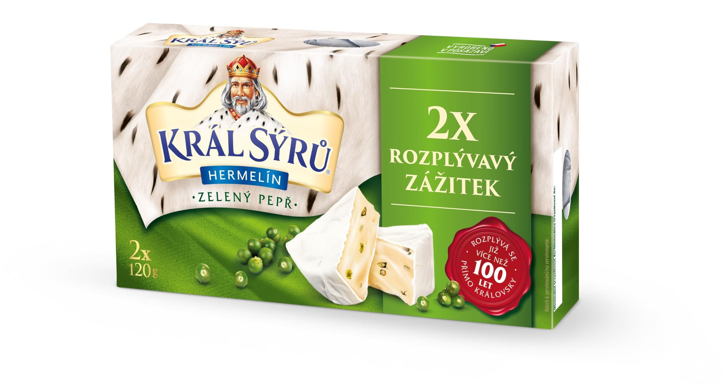 Král sýrů pepř 240g