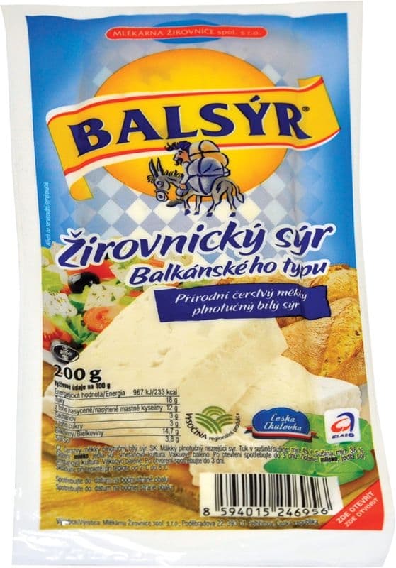 Balsýr Žirovnický sýr balkánského typu 200 g
