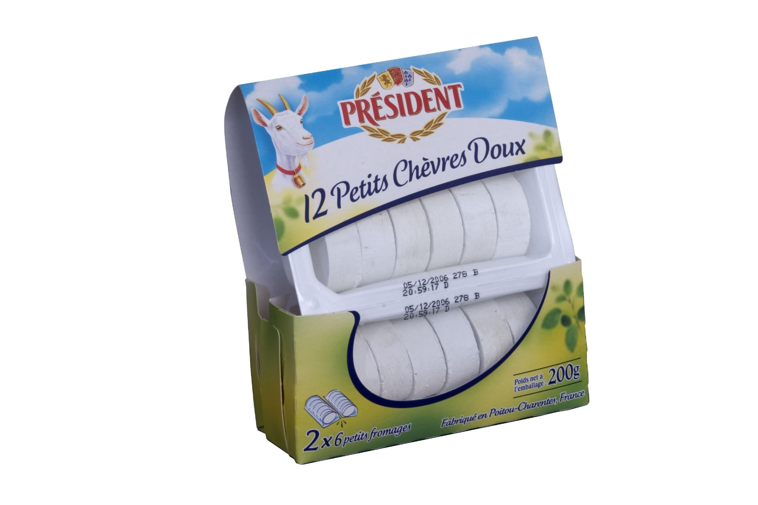 Président 12Petits Chévres Doux 200 g