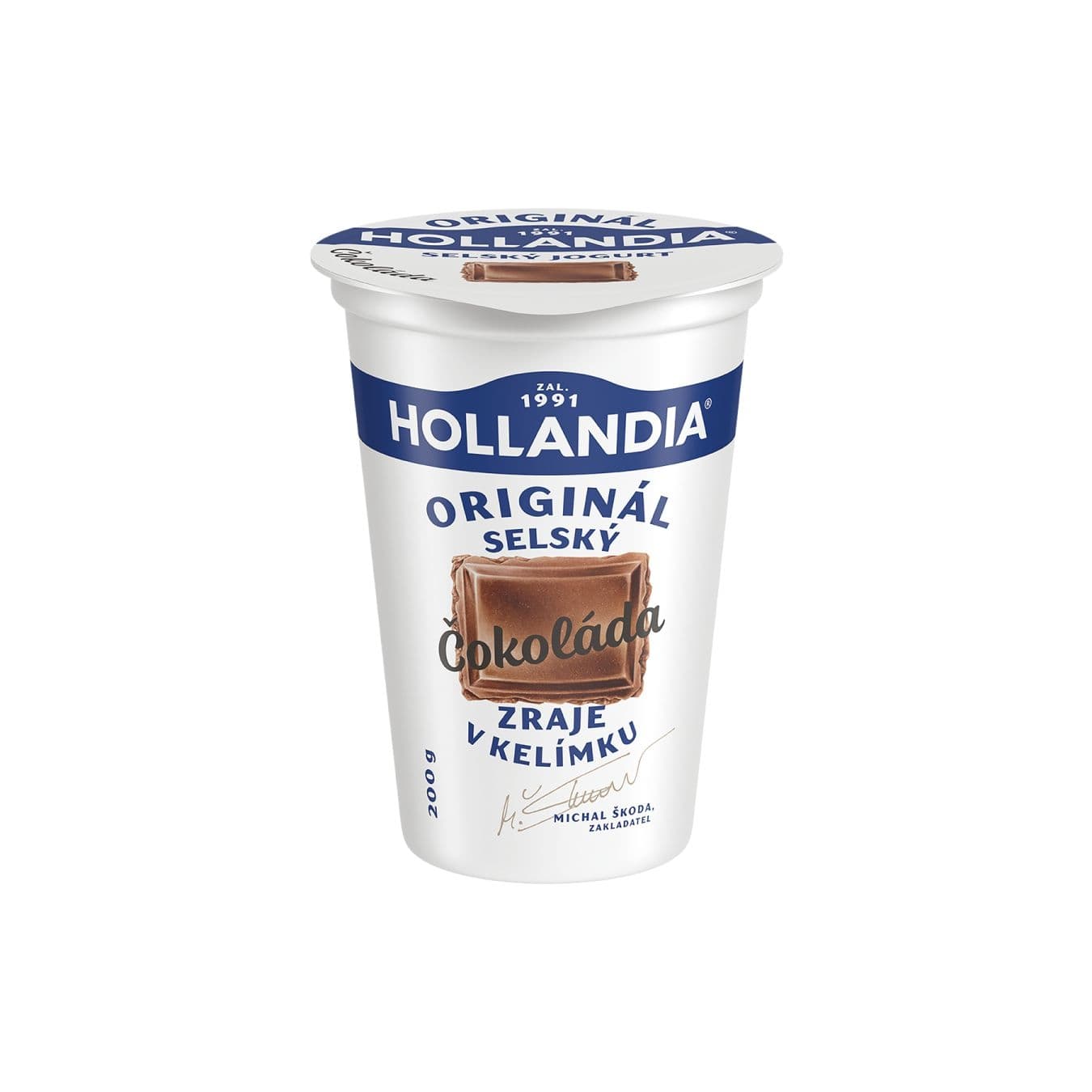 Hollandia Jogurt Selský čokoláda 200g