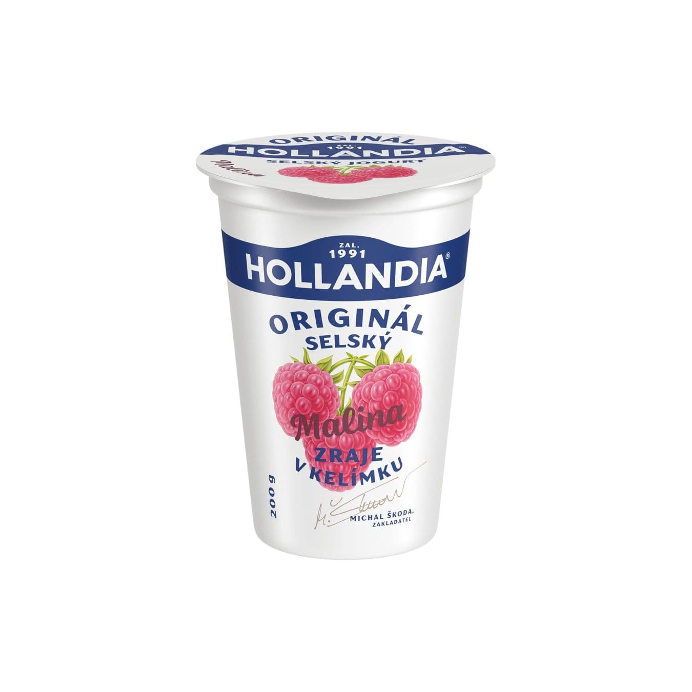 Hollandia Jogurt Selský malina 200g