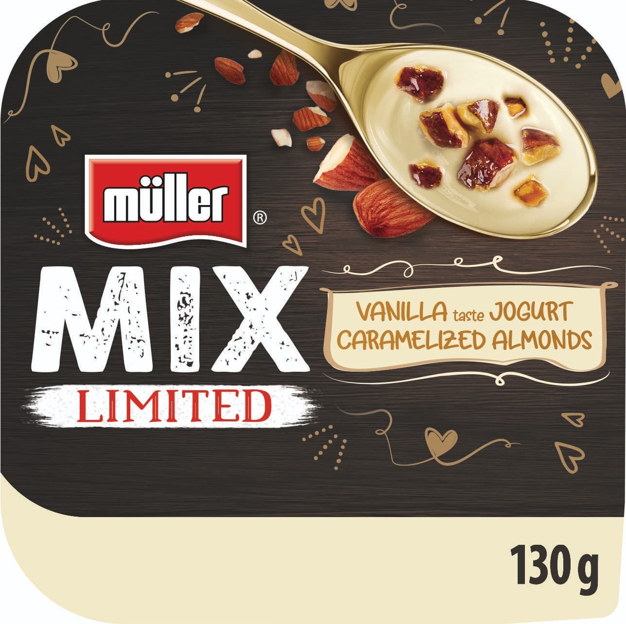 Müller Mix jogurt Almond Dream 130 g