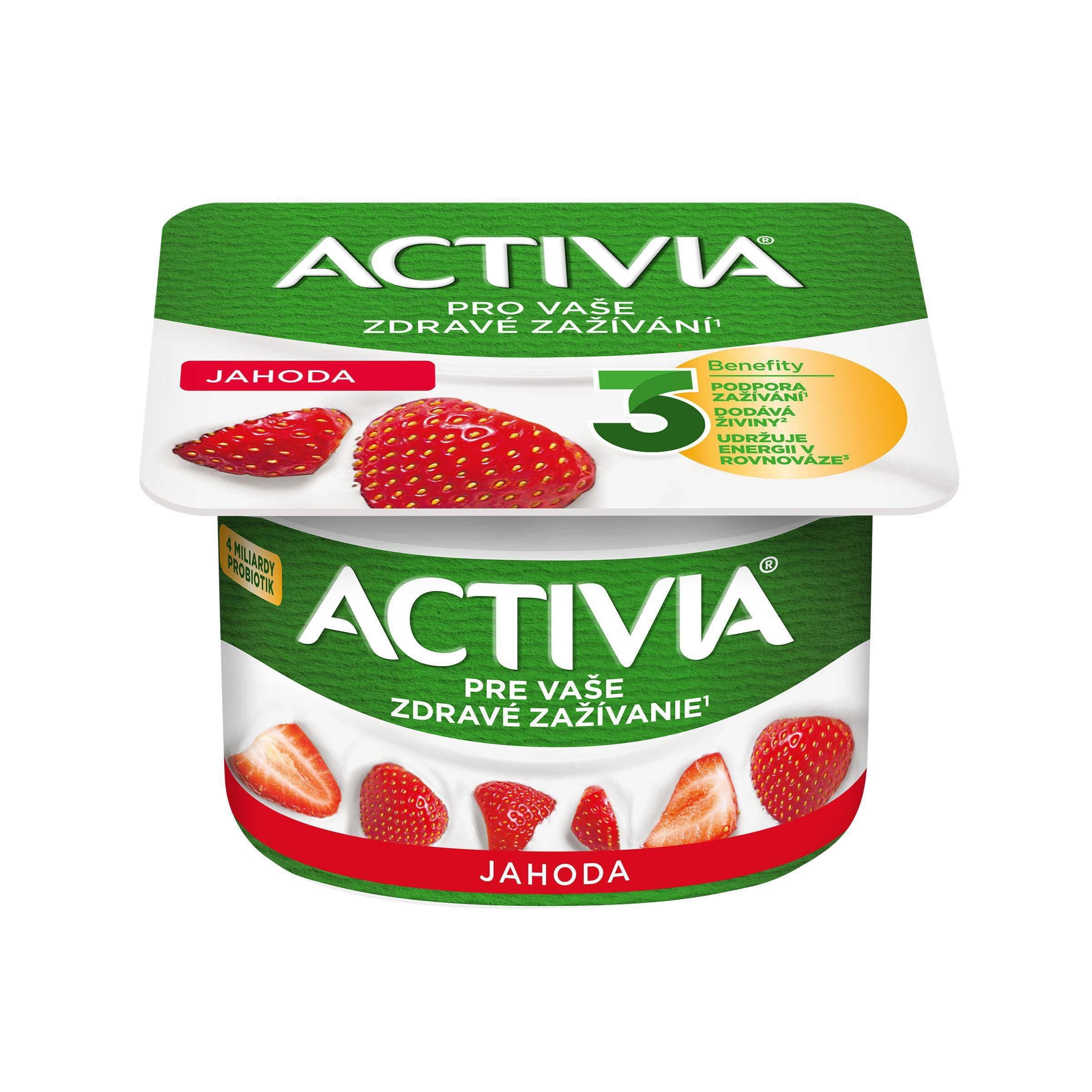 Danone Activia Probiotický jogurt jahoda 120 g