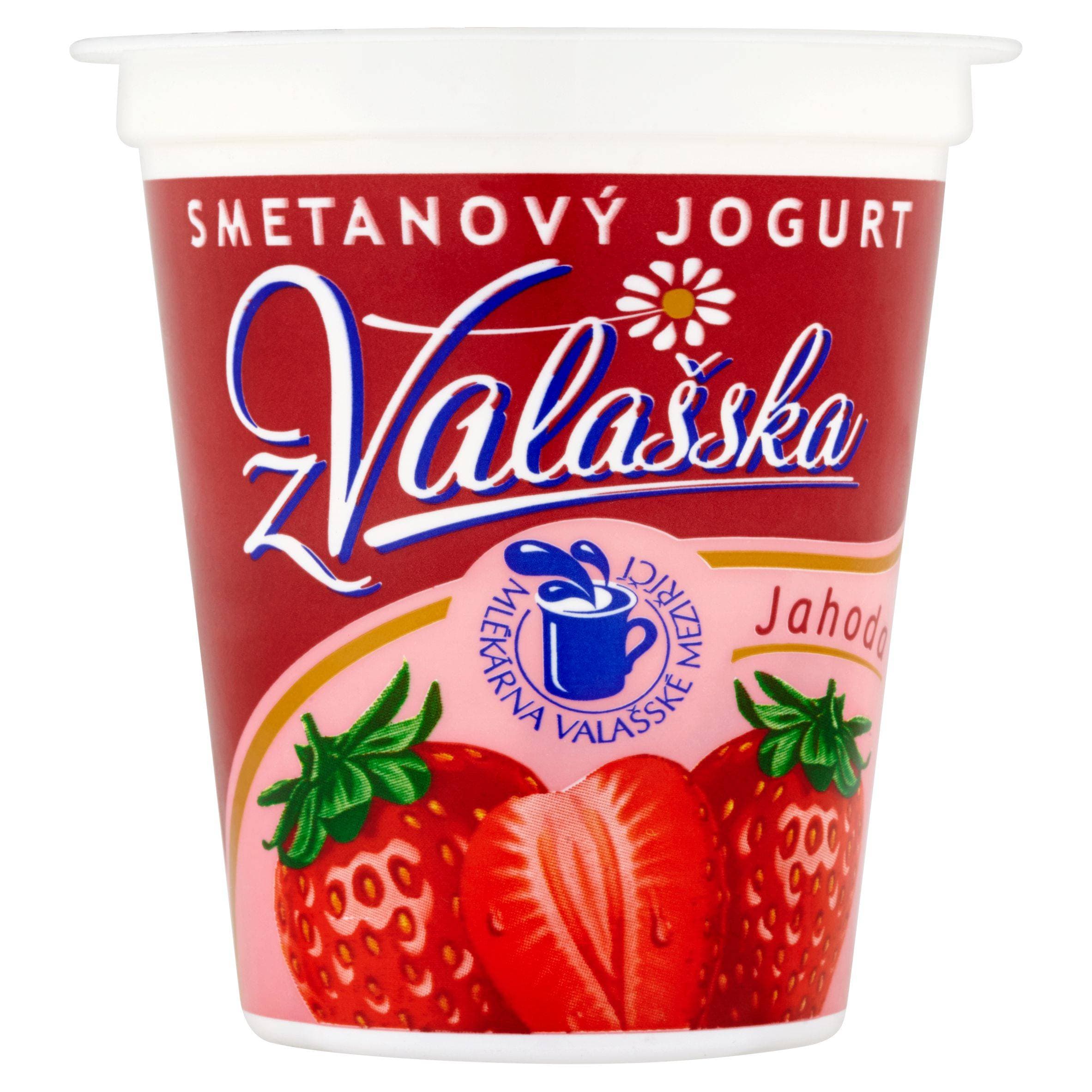 Mlékárna Valašské Meziříčí Smetanový jogurt z Valašska jahoda 150 g