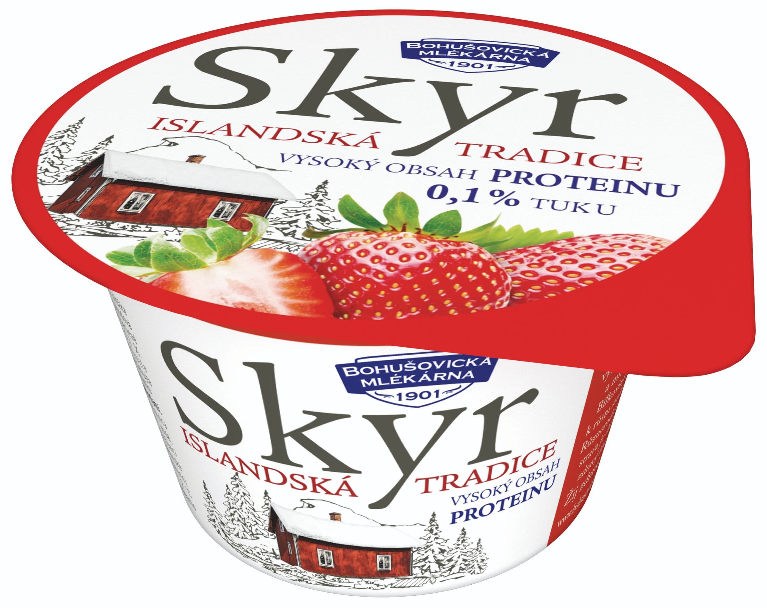 Bohušovická Mlékárna Skyr jahoda 140 g