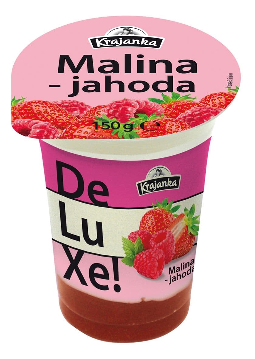 Krajanka DeLuXe malina-jahoda 150g