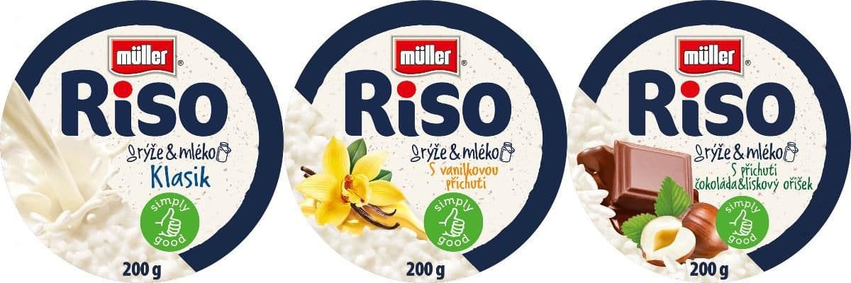 Müller Riso mléčná rýže různé příchutě 200 g