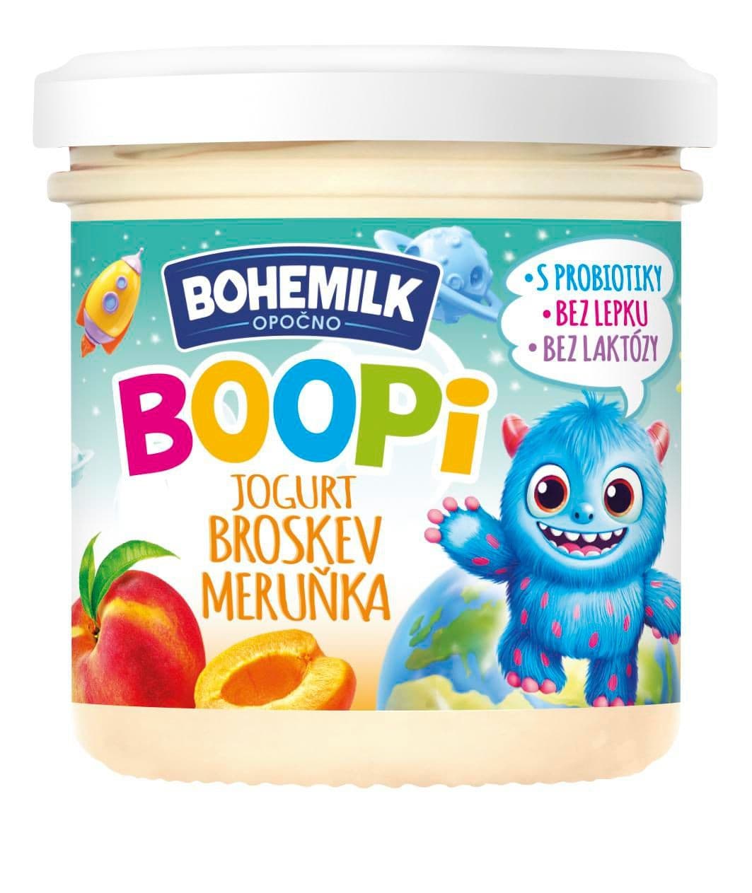 Bohemilk BOOPi jogurt broskev - meruňka, 150 g