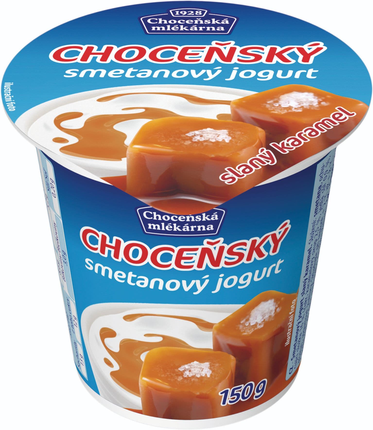 Choceňský smetanový jogurt slaný karamel 150g