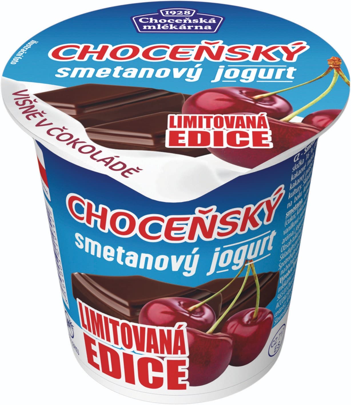 Choceňská mlékárna Choceňský smetanový jogurt višně v čokoládě 150 g