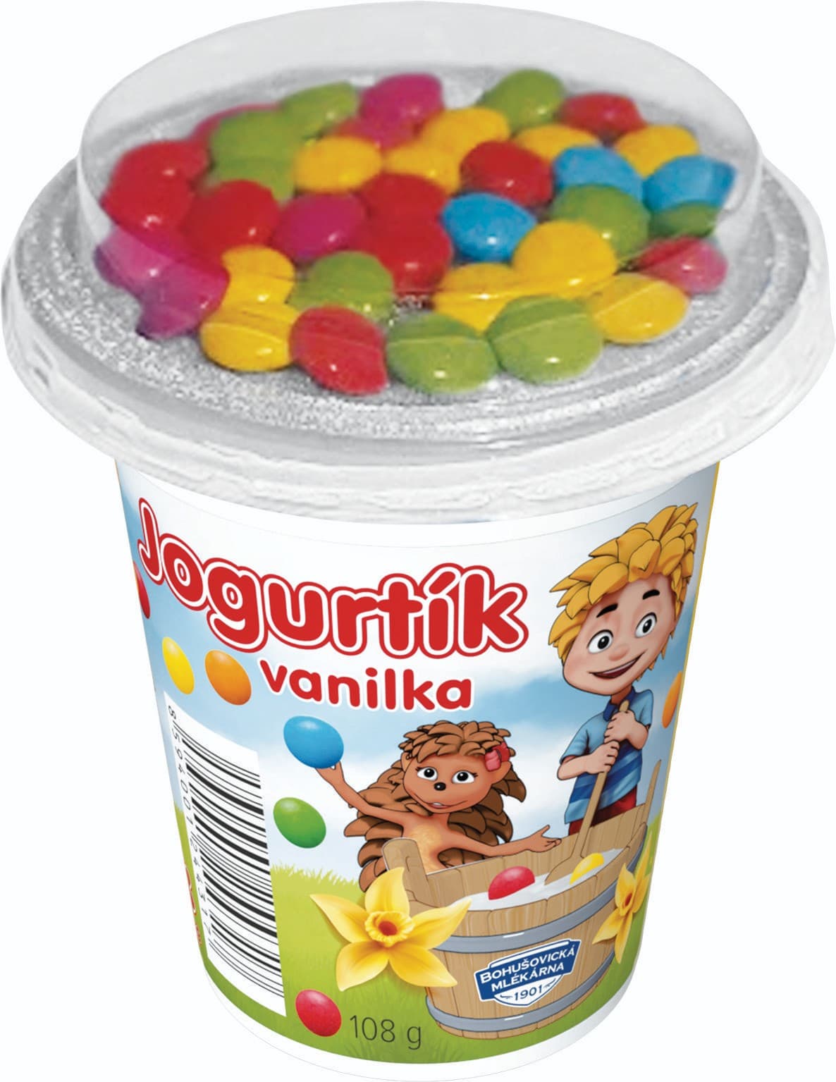 Bobík Jogurtík vanilka s lentilkami 108g