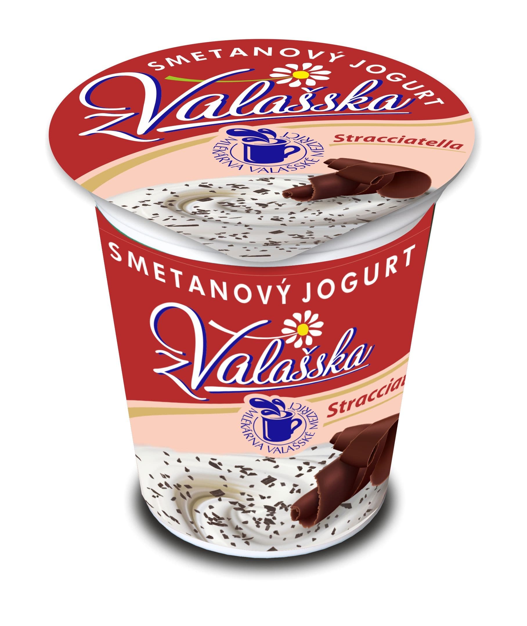 Smetanový jogurt z Valašska Stracciatella 8% 150g