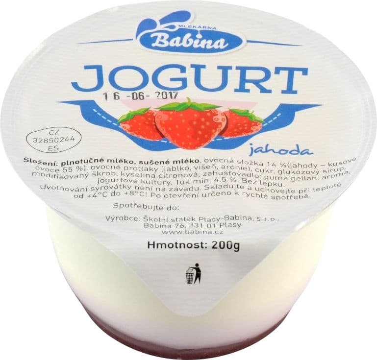 Babina Jogurt Jahoda 200 g