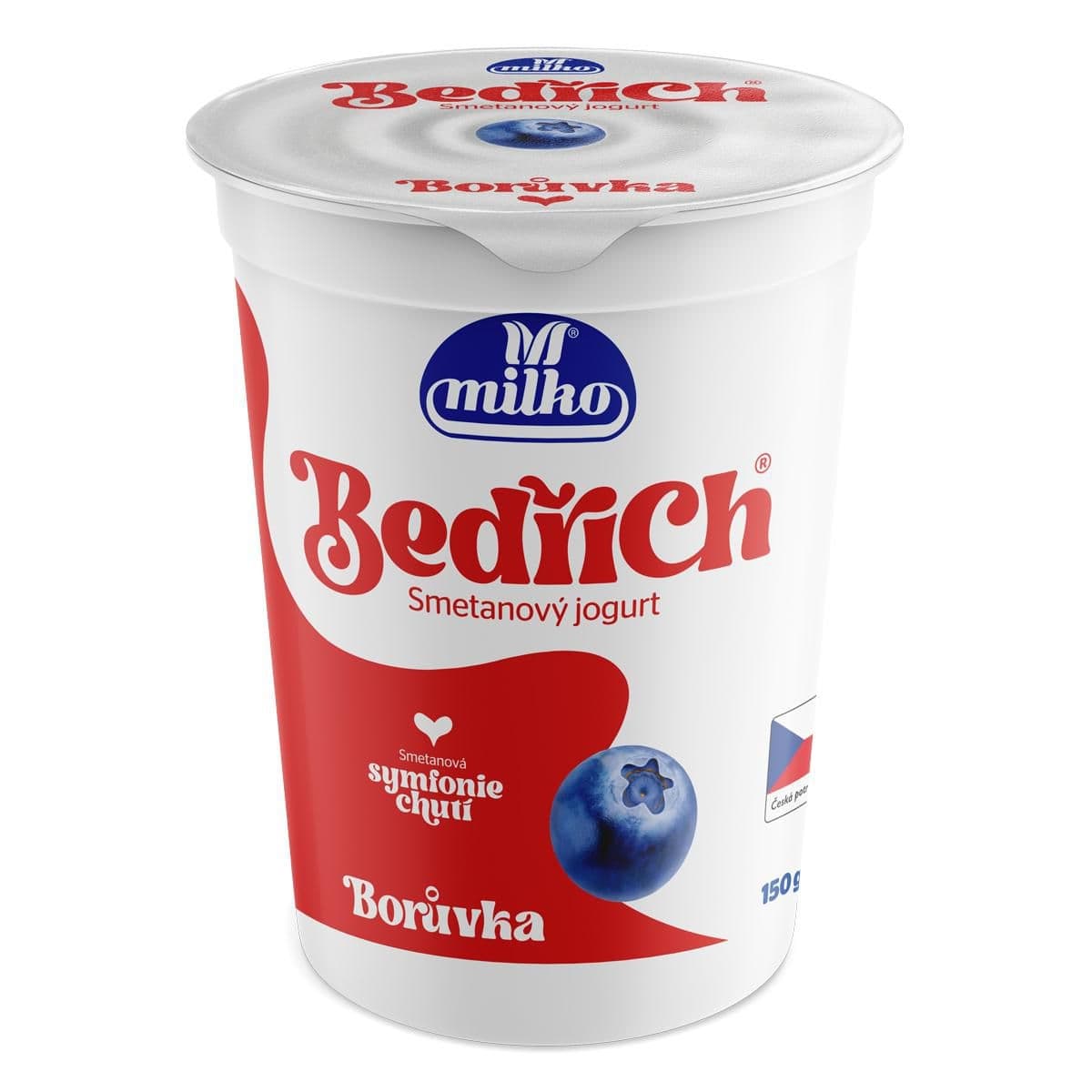 Milko Bedřich smetanový jogurt borůvka 10% 150g