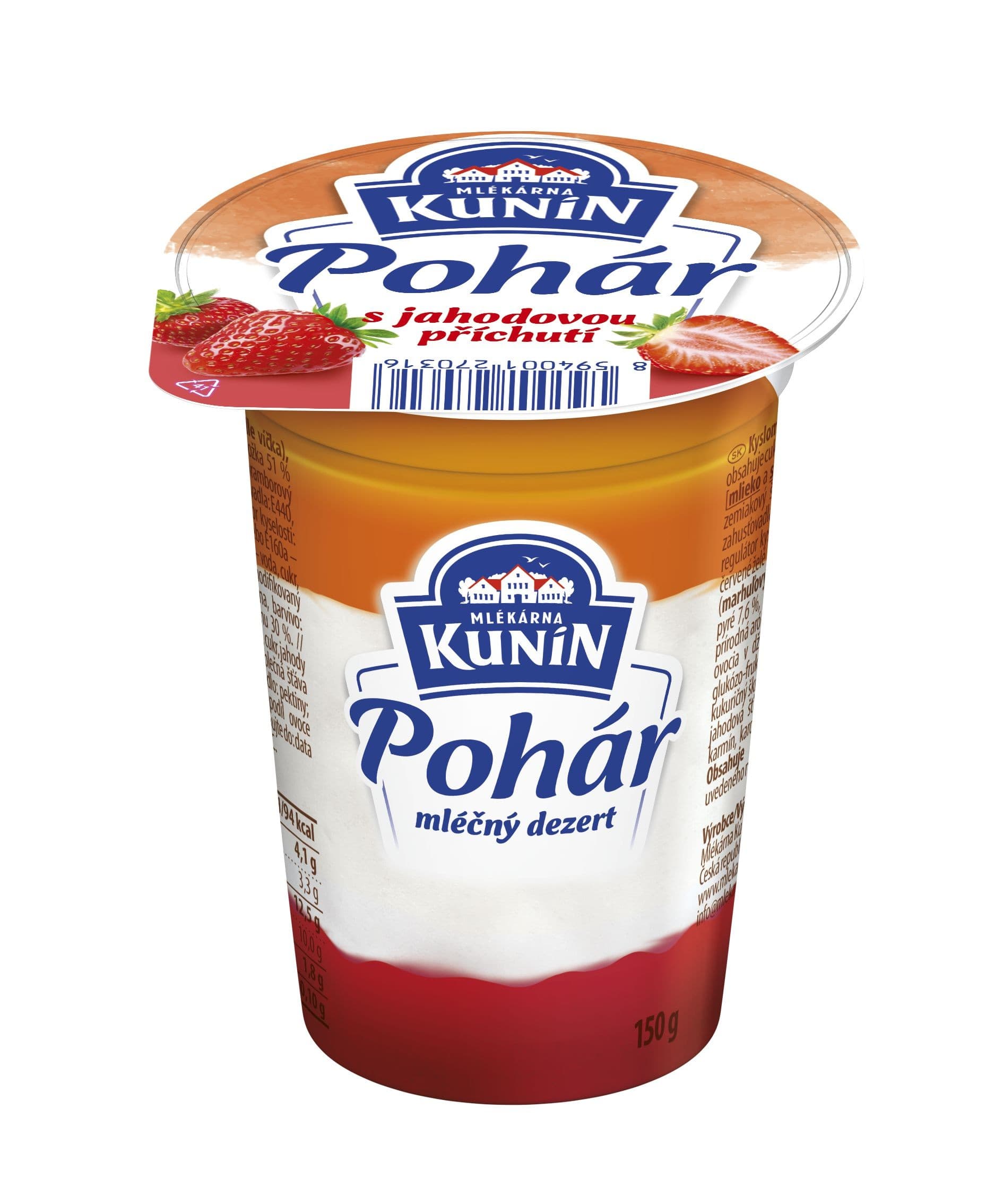 Kunín Pohár jahoda 150 g