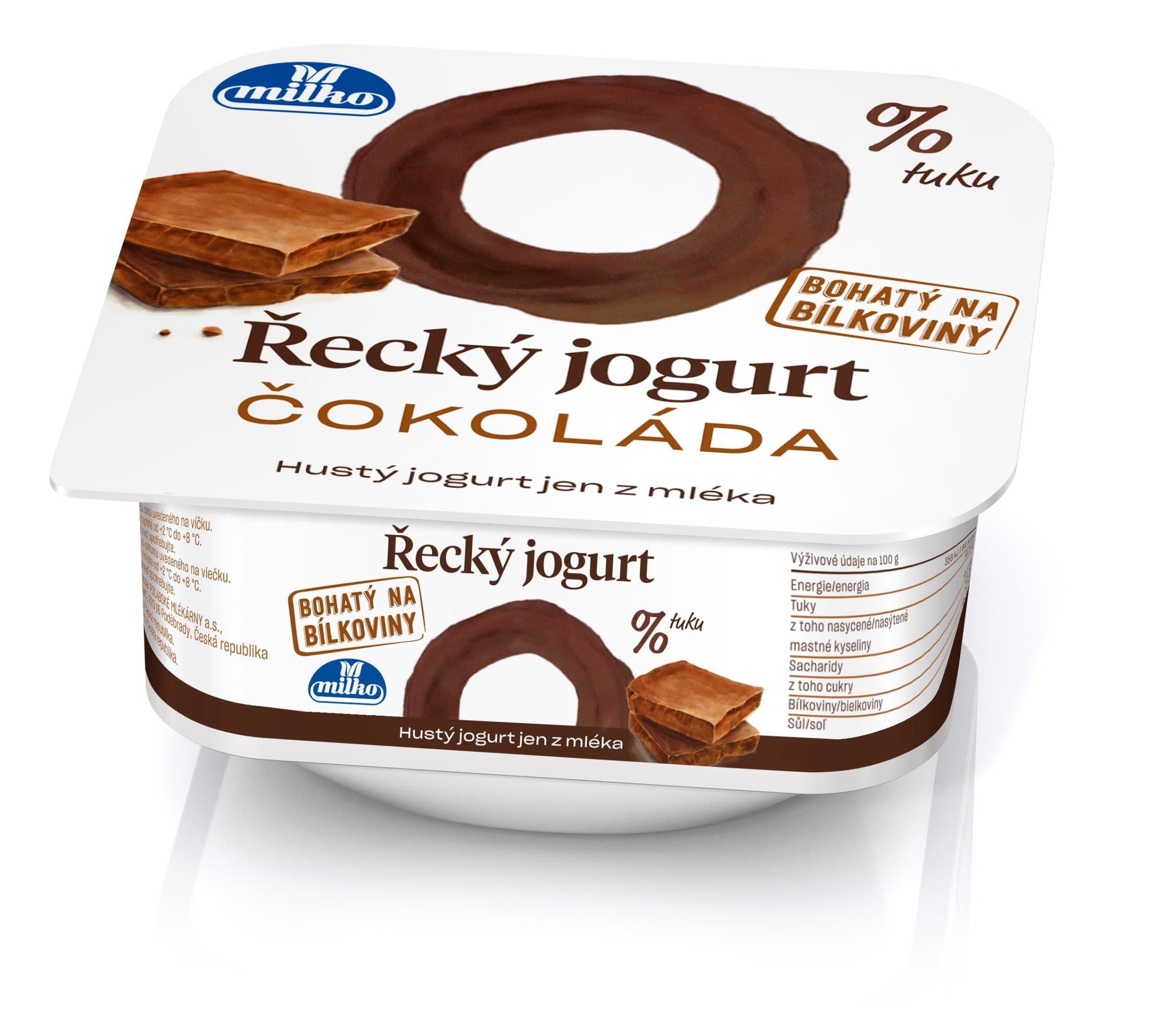 Milko Řecký jogurt 0% čokoláda 140 g