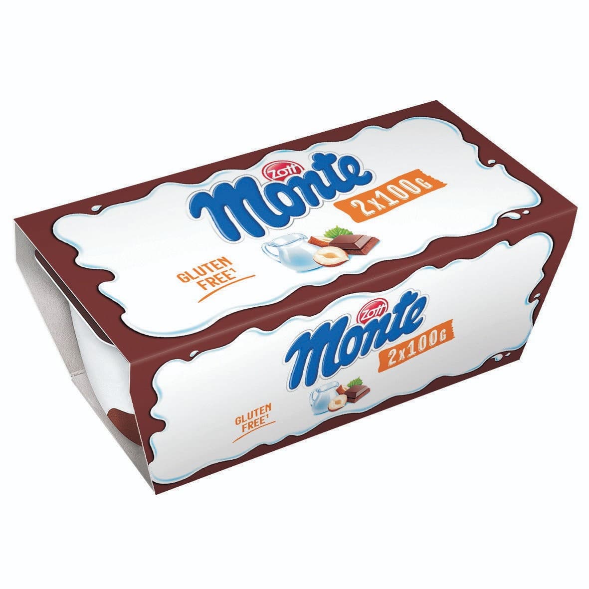 Zott Monte Mléčný dezert čokoládový 2x100 g