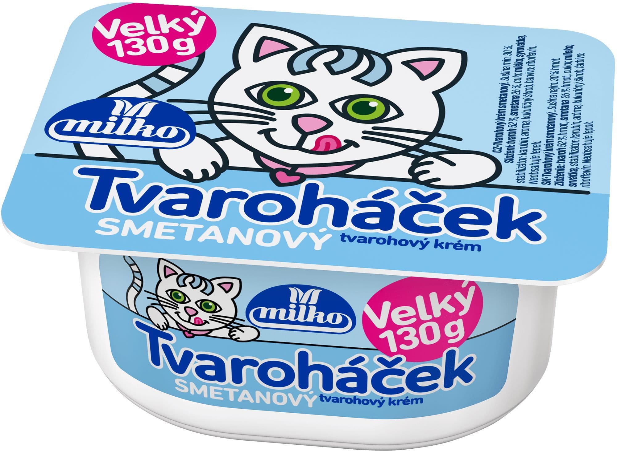 Milko Tvaroháček Velký smetanový 130g