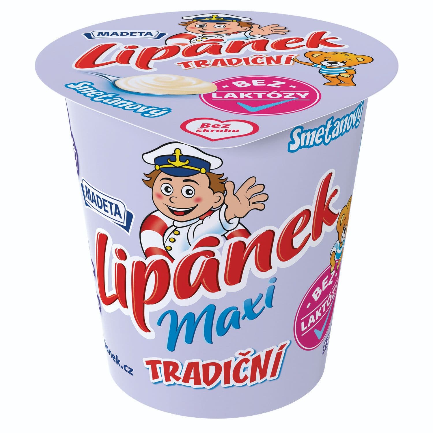 Madeta Lipánek smetanový bez laktózy 130 g