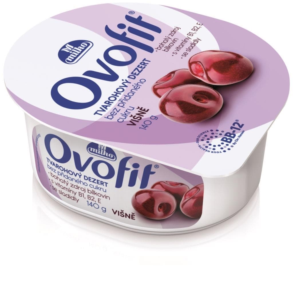 Milko Ovofit tvarohový dezert višňový 140 g