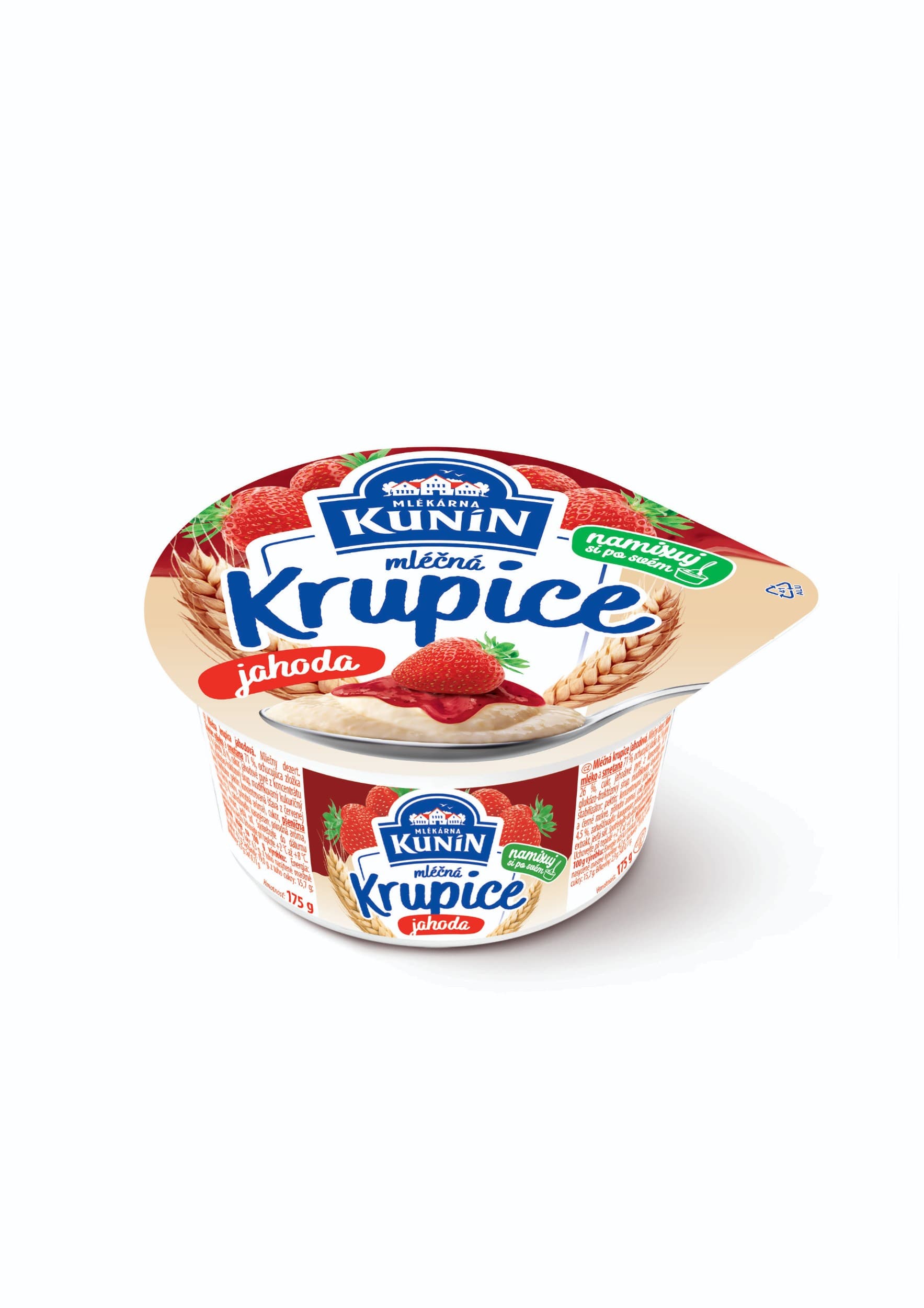Kunín Mléčná krupice jahoda 150 g