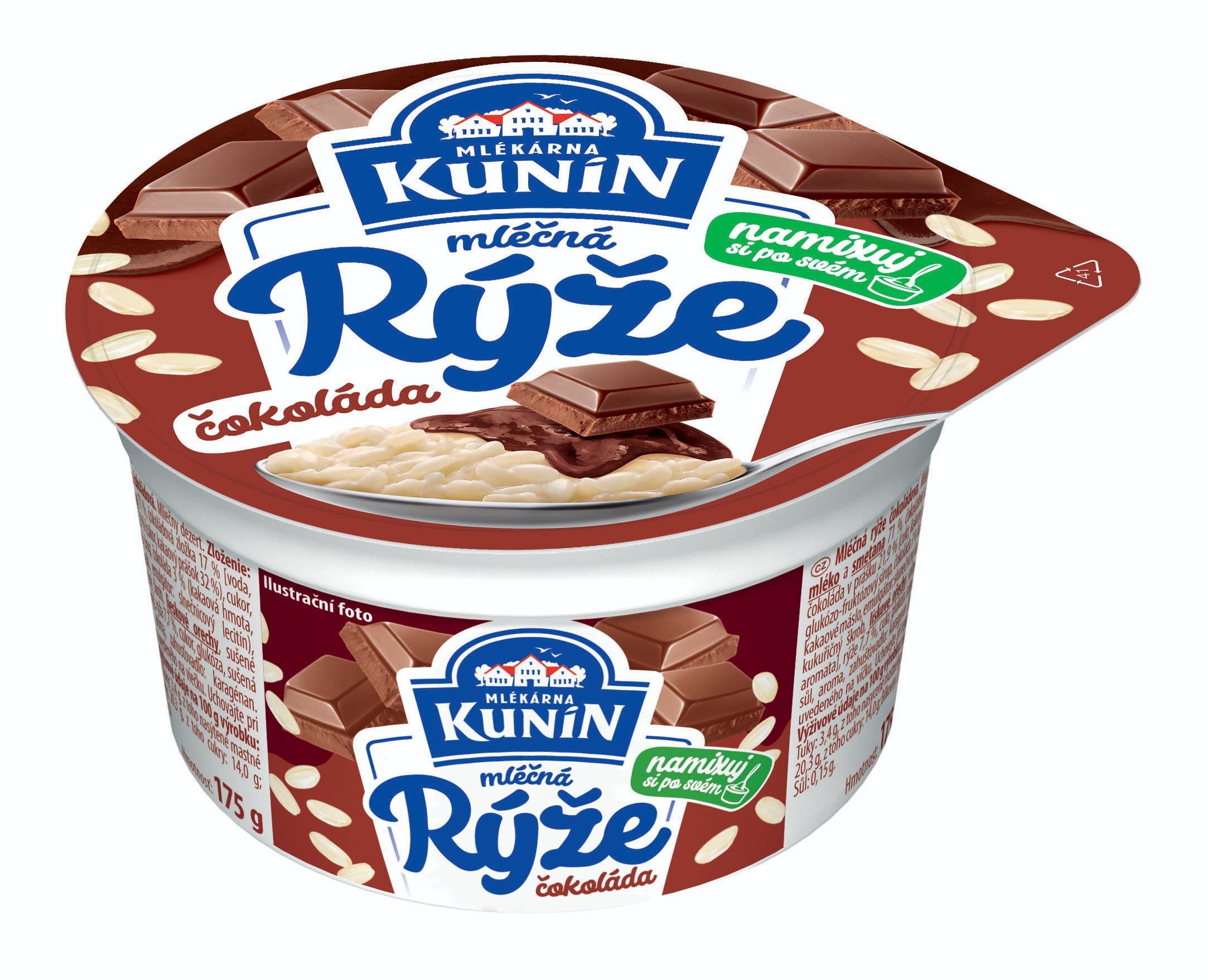 Kunín Mléčná rýže čokoláda 175 g