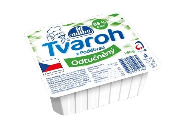 Milko Tvaroh z Poděbrad odtučněný 250 g
