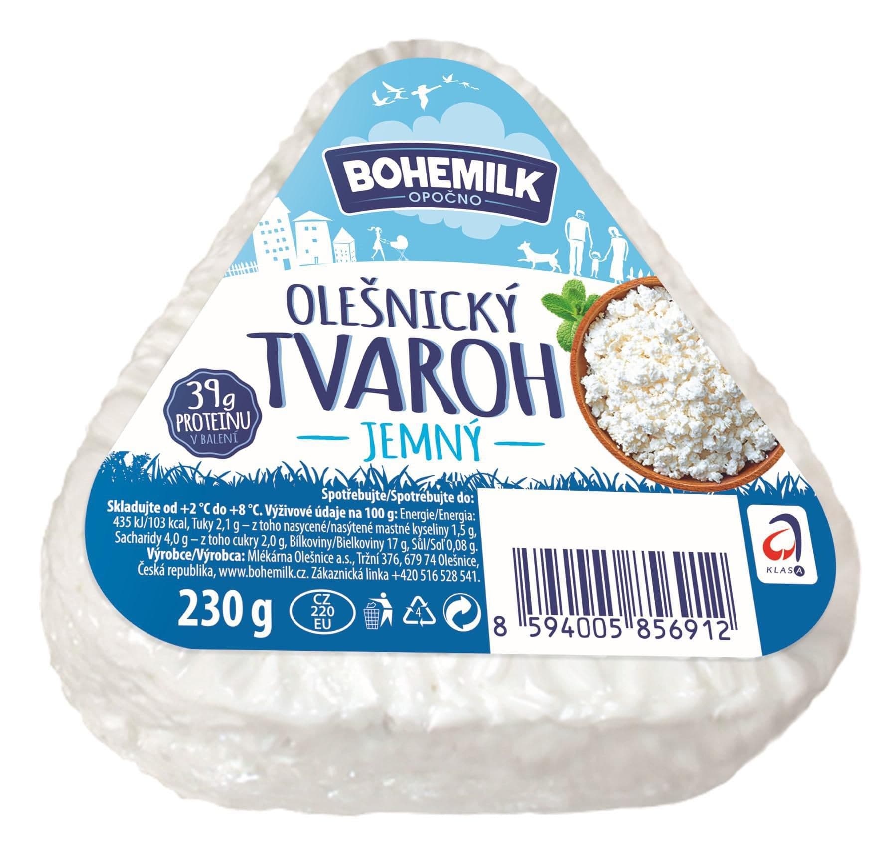 Moravia Olešnický tvaroh jemný 230 g