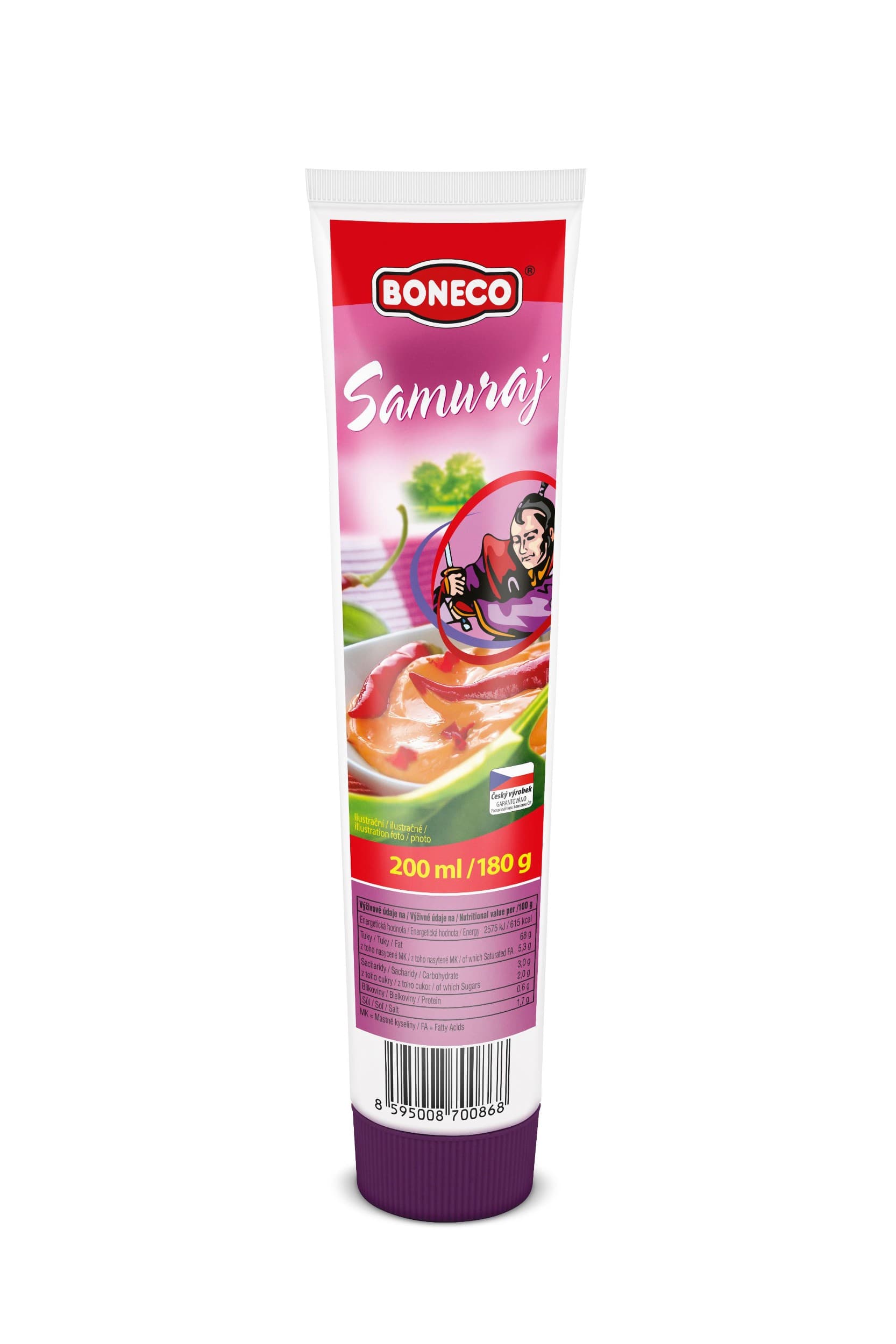 Boneco Samuraj ochucená majonéza 200 ml