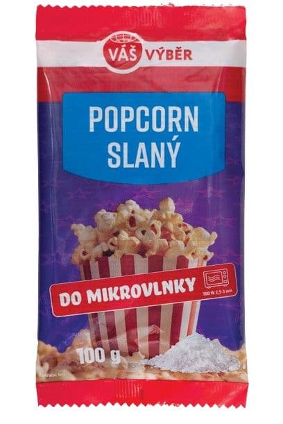 Váš Výběr Popcorn Slaný 100g