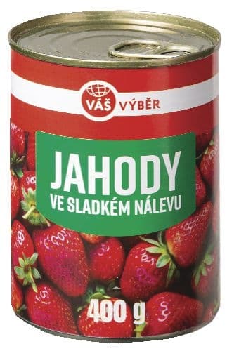 Váš Výběr Jahody ve sladkém nálevu 400g