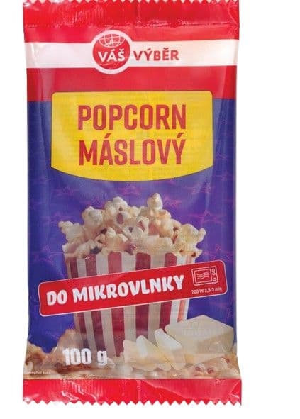 Váš Výběr Popcorn Máslový 100g