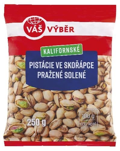 Váš Výběr Pistácie ve skořápce pražené solené 250g