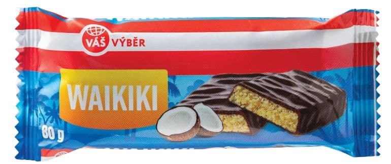 Váš Výběr Waikiki Sójová tyčinka kokos-rum 80g