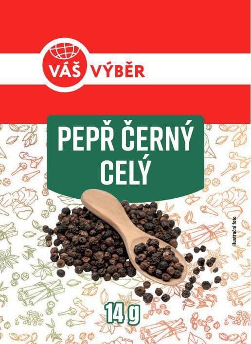 Váš Výběr Pepř černý celý  14g