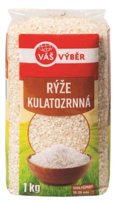 Váš Výběr Rýže kulatozrnná 1 kg