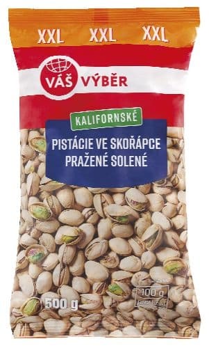 Váš Výběr Pistácie ve skořápce pražené solené 500g