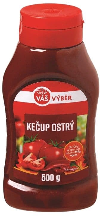 Váš Výběr Kečup ostrý 500g